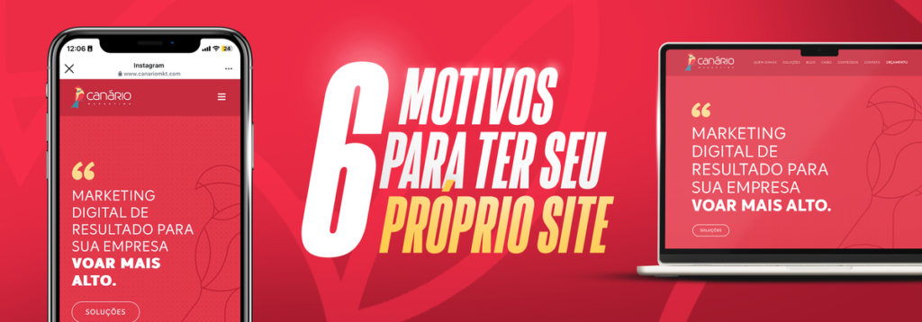 Conheça 6 motivos para ter um site para sua empresa - Veja com a Canário Marketing